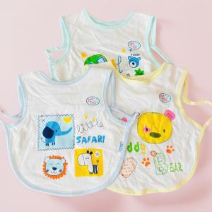 Set 3 Cái Yếm Áo Ăn Dặm 2 Lớp Cotton JOU cho bé trai bé gái 12-18M