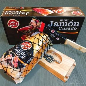 Đùi heo muối Mini Pont Jamon Curado 1kg cao cấp đặc sản dùng làm quà lễ tết nhập khẩu Tây Ban Nha