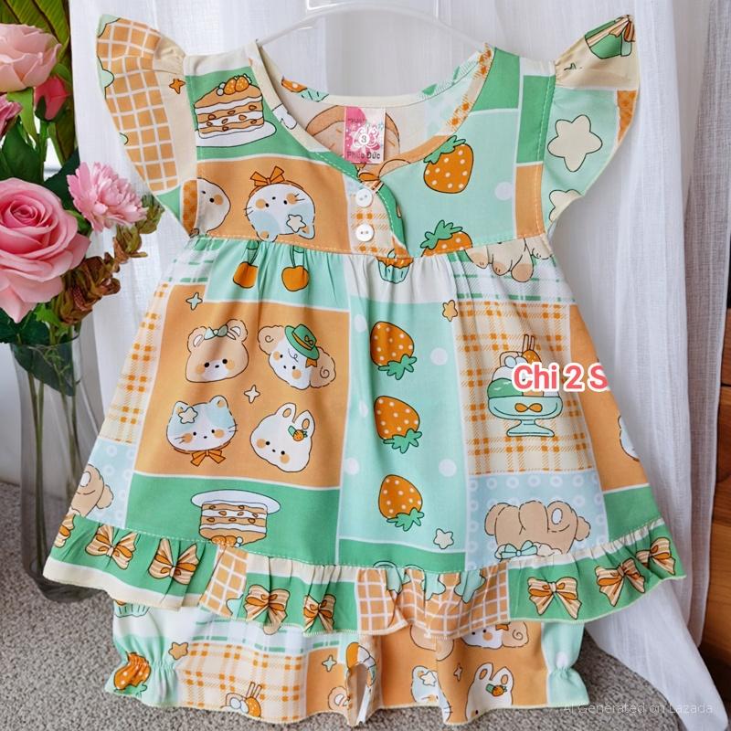 Baby Girl's Linen Clothes C2H02 Newborn Baby Clothes, Fairy Blouses, Children's Clothes under 3 Years Old, Cheap, Cool Home Clothes