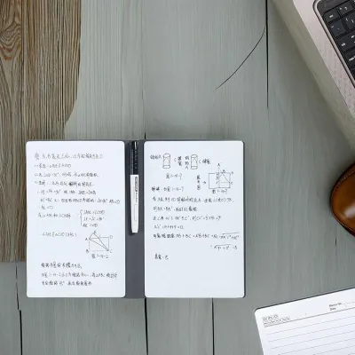 2002) A4 Reusable Whiteboard Notebook | Portable Dry Erase Notepad Planner | Leather Cover Writing & Drawing Board for Students Teachers & Meetings