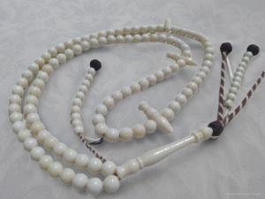 Tasbih Tulang Unta 8mm original Mesir (Camel Bone Beads)