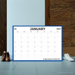 2027 Desk Calendar for Lawyers Attorneys Planner Organizer