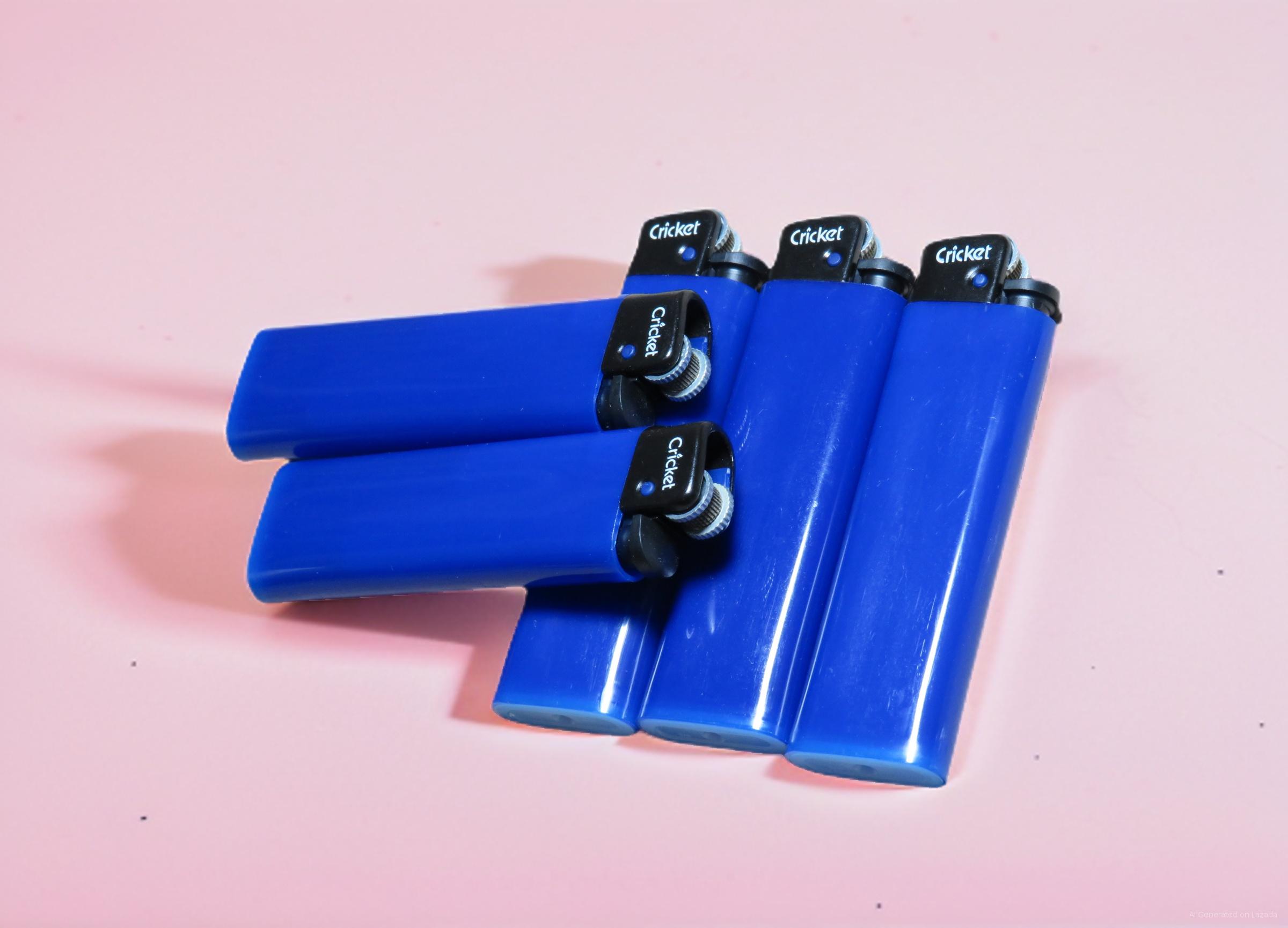 Bộ 6 Bật Lửa Cricket Xanh Ngọc Quẹt Máy Đa Màu