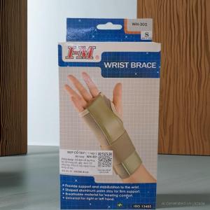 Băng Cổ Tay Thể Thao HML Màu Be Size L - Phụ Kiện Chống Gãy Tay Thể Thao