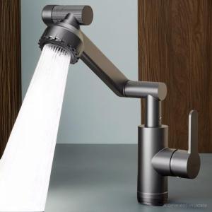 Vòi Lavabo Nóng Lạnh Xoay 720 độ vòi rửa mặt thông minh sang trọng đồng nguyên chất