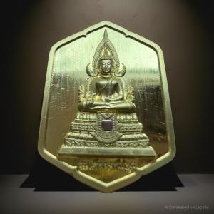 เหรียญสมเด็จองค์ปฐม ด้านหลังยันต์ทำน้ำมนต์ (เนื้อทองเหลือง ) วัดท่าซุง จ.อุทัยธานี