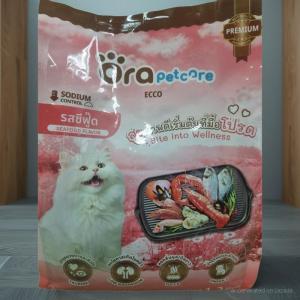 อาหารแมว Ora Pet Care  รสปลาทะเล SEAFOOD FLAVOR ซัพแบรนด์ เอ็คโค่ รสซีฟู๊ด น้ำหนัก 1.2 KG