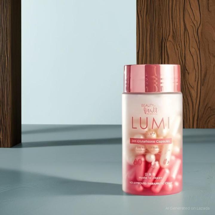 beauty vault lumi 24h glutathione capsules BeautyVault - Whitening & Sun Protection Collagen Supplement, 60 Caps add-on Size:15ml Glass Dropper Bottle AHK - CU Hair