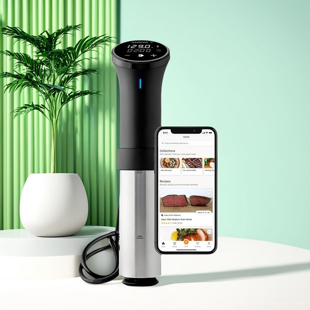 Stainless Steel Sous Vide Cooker - Waterproof, Digital Lcd