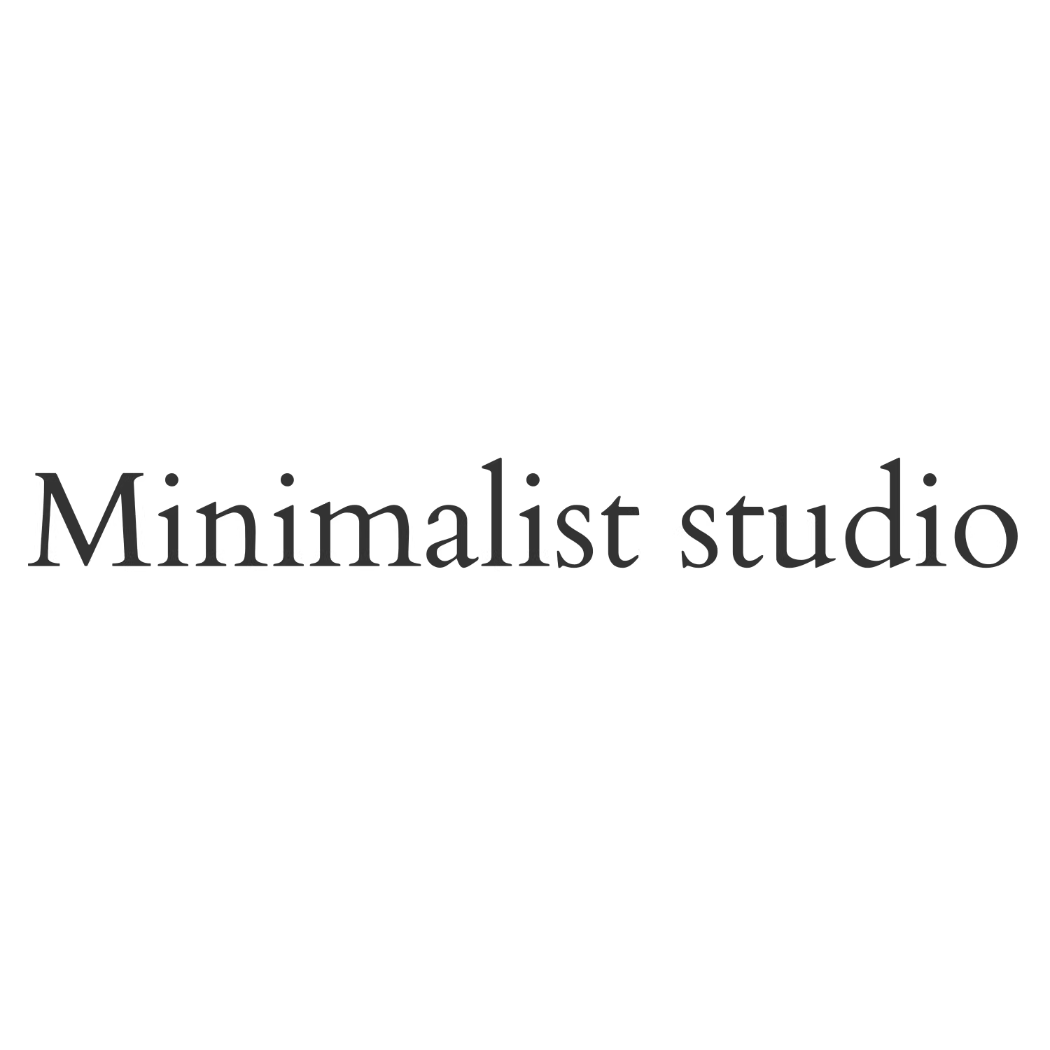 Minimalist studio