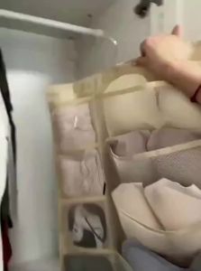 Hanging Double Sided Storage Bag for Underwear Bra Socks