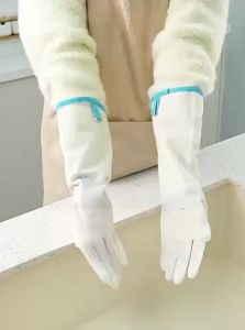 DINGQING | Nitrile Long Thick Durable Waterproof Dishwashing Gloves