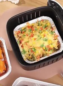 AMW | Baking Dish for Air Fryer Square Aluminum Foil Container