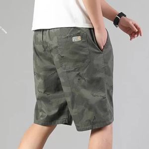 Cotton Camouflage Shorts Summer Loose Casual 5-Pocket Shorts