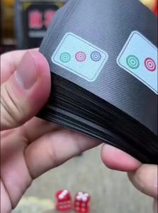 SHENWO | Portable Durable Water-resistant Scratch-resistant Plastic Mahjong Playing Cards