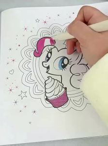 Yoursoulbird | Coloring Book for Girls 3-12 Years Old Cartoon Line Art