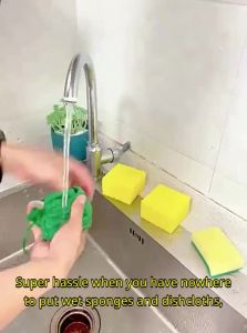 JUMEISHI | Stainless Steel Kitchen Organizer with Drainage and Sponge Holder