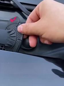 Silicone Wiper Hole Cover for Car with Car Emblem Design Dustproof Leaf Blocker Protector for Various Car Models Easy Installation