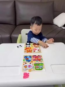 MWZ | Montessori Early Education Animal Matching Wooden Puzzle