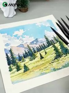 Marie’s | Professional Nylon Watercolor Paintbrush Set 8/0 Numbers
