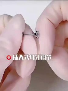 TFY | Hypoallergenic Titanium Alloy Ear Piercing Studs with Zircon