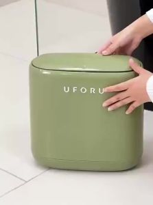 TAOCHUAN | Narrow Slit Bathroom Trash Can with Lid for Home Use