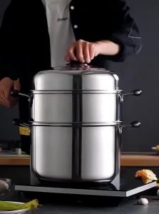 TEKANAI | Multi-layered Stainless Steel Steamer 2 Layers