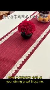 HOUGOUXIANG | Red Luxury Chinese Decorative Tablecloth