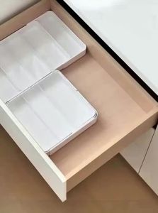 LANJIAOLUO | Adjustable Partition Drawer Organizer with Compartments