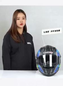 LS2 | All Seasons Universal Motorbike Helmet with Large Rear Wing 3C Certification Anti-Fog