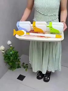 All-Angle Soft Bristle Toilet Brush With Base