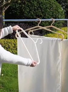 XUANG | Multi-functional Clothes Hanger Extendable Long Pole for Bed Sheets Blankets Towels