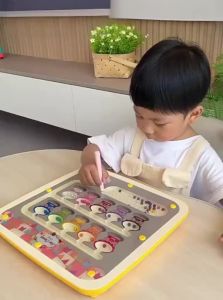 KIUMO | Educational Magnetic Drawing Board for 3-6 Year Olds Dual Function