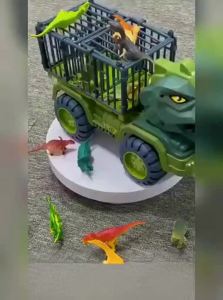 TEKANAI | Extra Large Dinosaur Shaped Engineering Toy Car 37cm Green