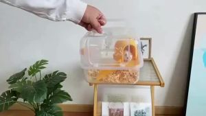 ZHUOLESHI | Portable Transparent Double-layered Large Hamster Cage