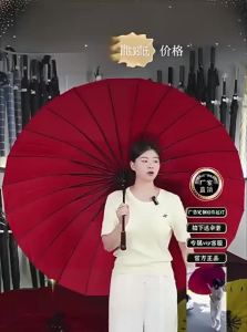 MUZHOUYU | Ô Dù Đôi Lớn Chống Gió Tay Cầm Dài