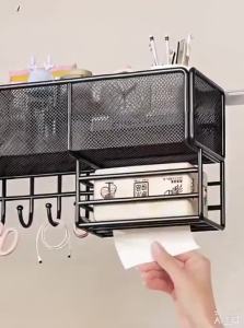 SUOBAI | Storage Organizer Desk Shelf Hanging Basket