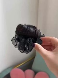 JUZITING | Hair Clip for Full Back Hair Bun Natural Realistic Wig Hair Circle