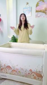 COOLBABY | Foldable One-Touch Seamless Portable Multi-Function Baby Crib