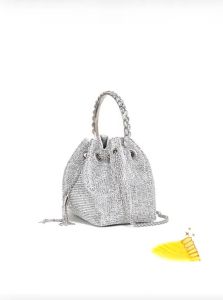 MEIFEI | Túi Clutch Tối Elegante Có Đính Hột