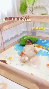 JoynCleon | Child Protection Baby Play Fence Integrated with Crawl Mat