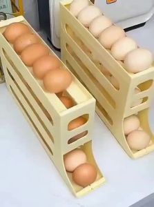 Automatic Rolling Egg Organizer Refrigerator Food Grade