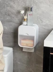 youqin | Waterproof Wall-mounted Tissue Holder No-drilling
