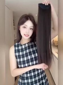 JUZITING | Natural Lightweight Invisible Seamless Long Straight Hair Extension for Women