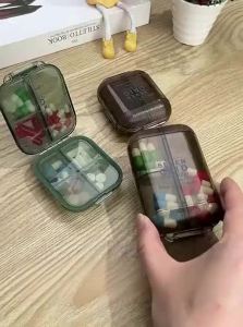 Vilscijon | Compact Portable Medicine Organizer with Sealed Moisture-Proof Design