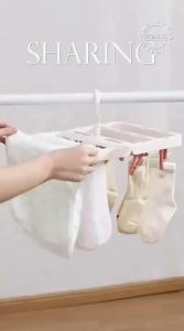 MODERN SWEETHOME | Foldable Multi-Clip No-Scratch Portable Hanger