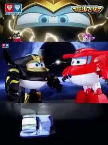AULDEY | Super Wings Large Transforming Robot Jett