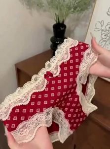 CUNXU | Antibacterial Pure Cotton Womens Red Briefs Independent Packaging
