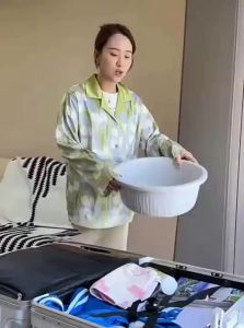 Durable Foldable Plastic Basin For Laundry And Face Washing Students Travel Home Use