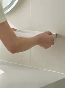 LANJIAOLUO | No-drilling Bathroom Wall Shelf